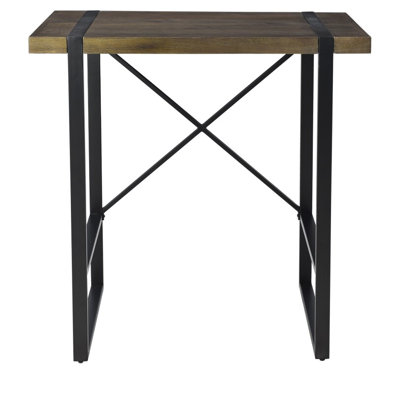 Josie Solid Mango and Iron 36" Tall Standing Desk EVFNR1149