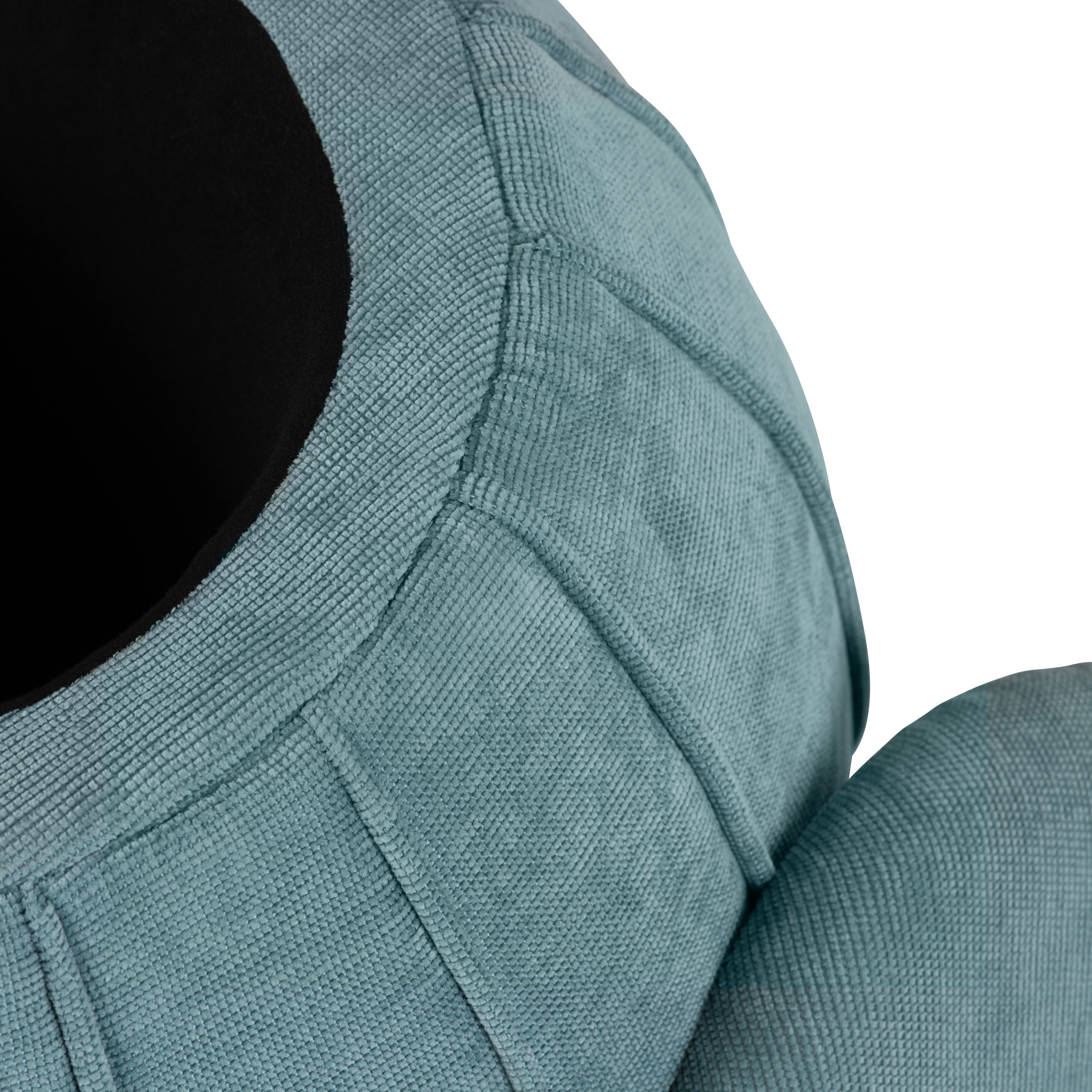Blue Green Chenille Storage Ottoman EVFZR4340BLU