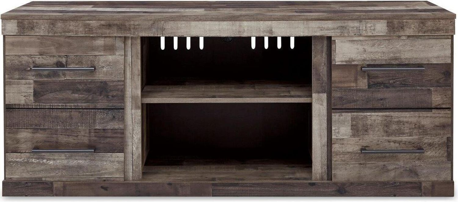 Derekson Multi Gray Lg Tv Stand W/Fireplace Option EW0200268