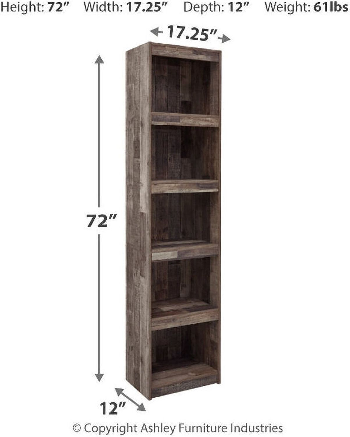Derekson Rustic Multi Gray Small 3 Piece Entertainment Center with Electric Fireplace EW0200W10
