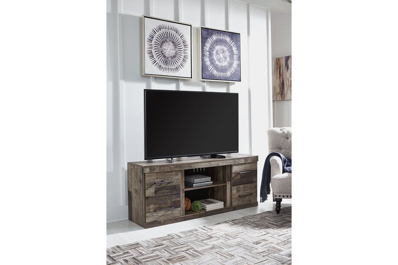 Derekson Rustic Multi Gray Small 3 Piece Entertainment Center EW0200W9