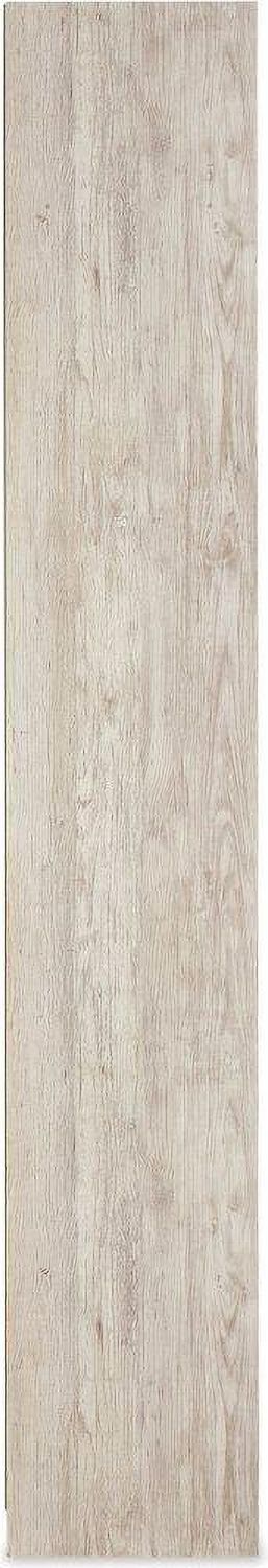 Willowton Whitewash 4 Piece Entertainment Wall with Electric Fireplace EW0267W9