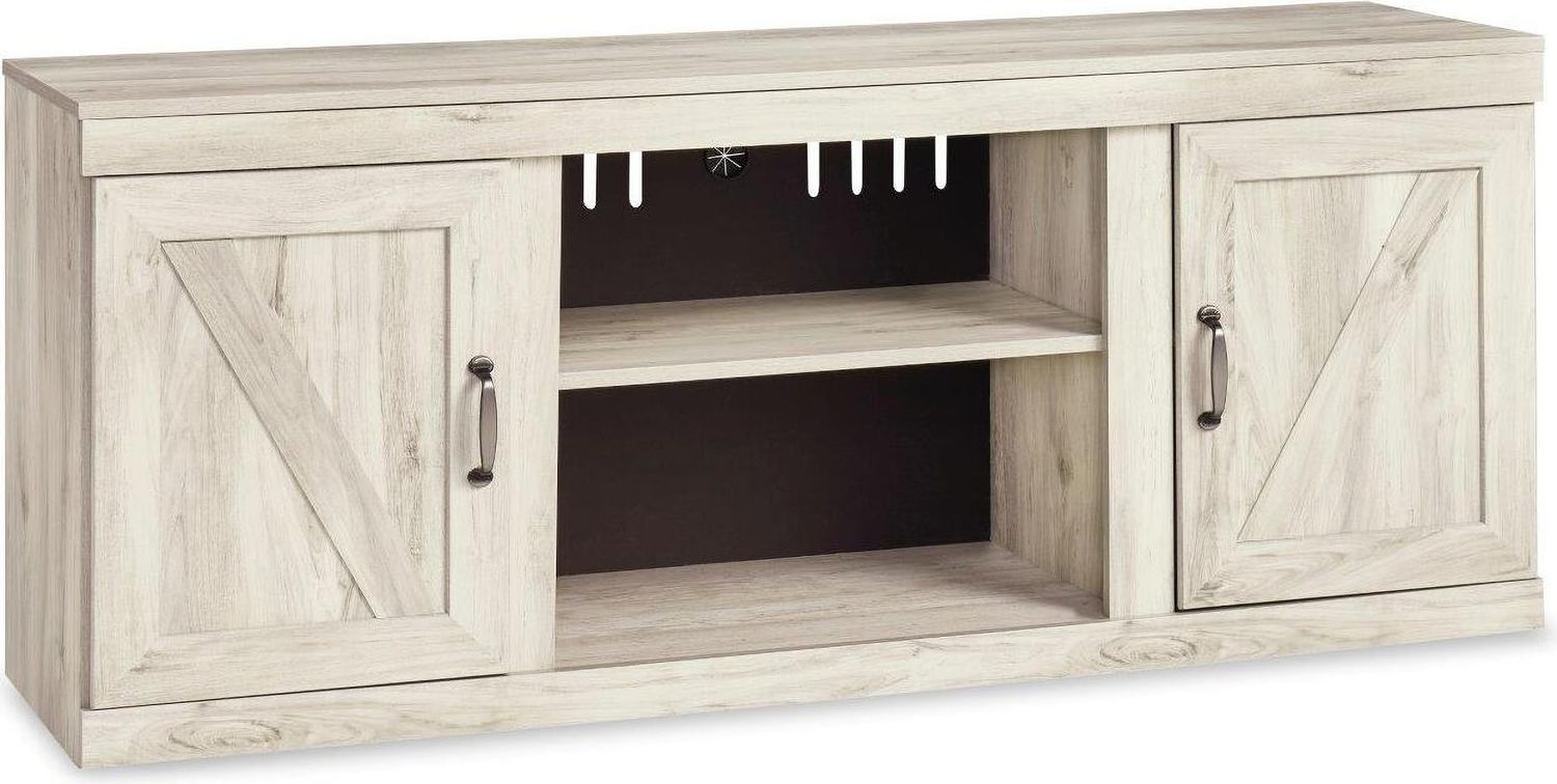 Bellaby Whitewash Lg Tv Stand W/Fireplace Option EW0331268