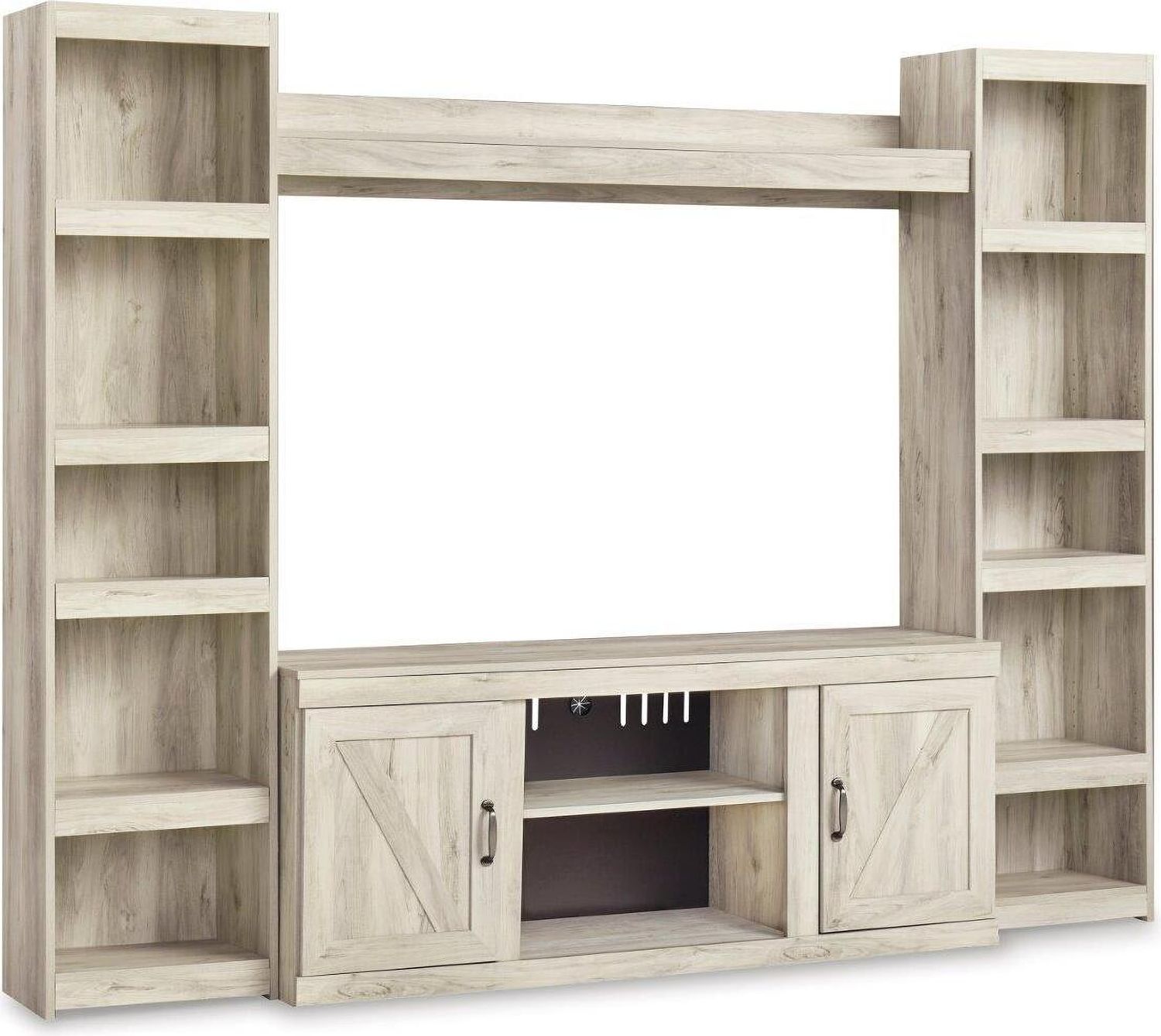 Bellaby Whitewash Lg Tv Stand W/Fireplace Option EW0331268