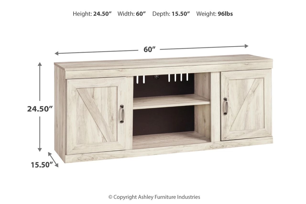 Bellaby Whitewash 4 Piece Entertainment Wall EW0331W6