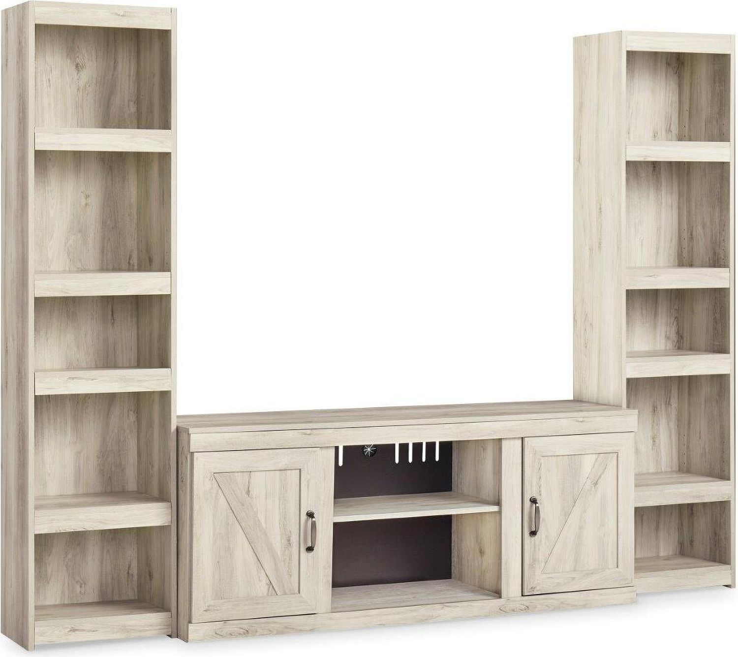 Bellaby Whitewash 3 Piece Entertainment Center EW0331W9