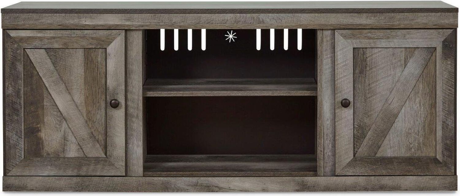 Wynnlow Gray Lg Tv Stand W/Fireplace Option EW0440268