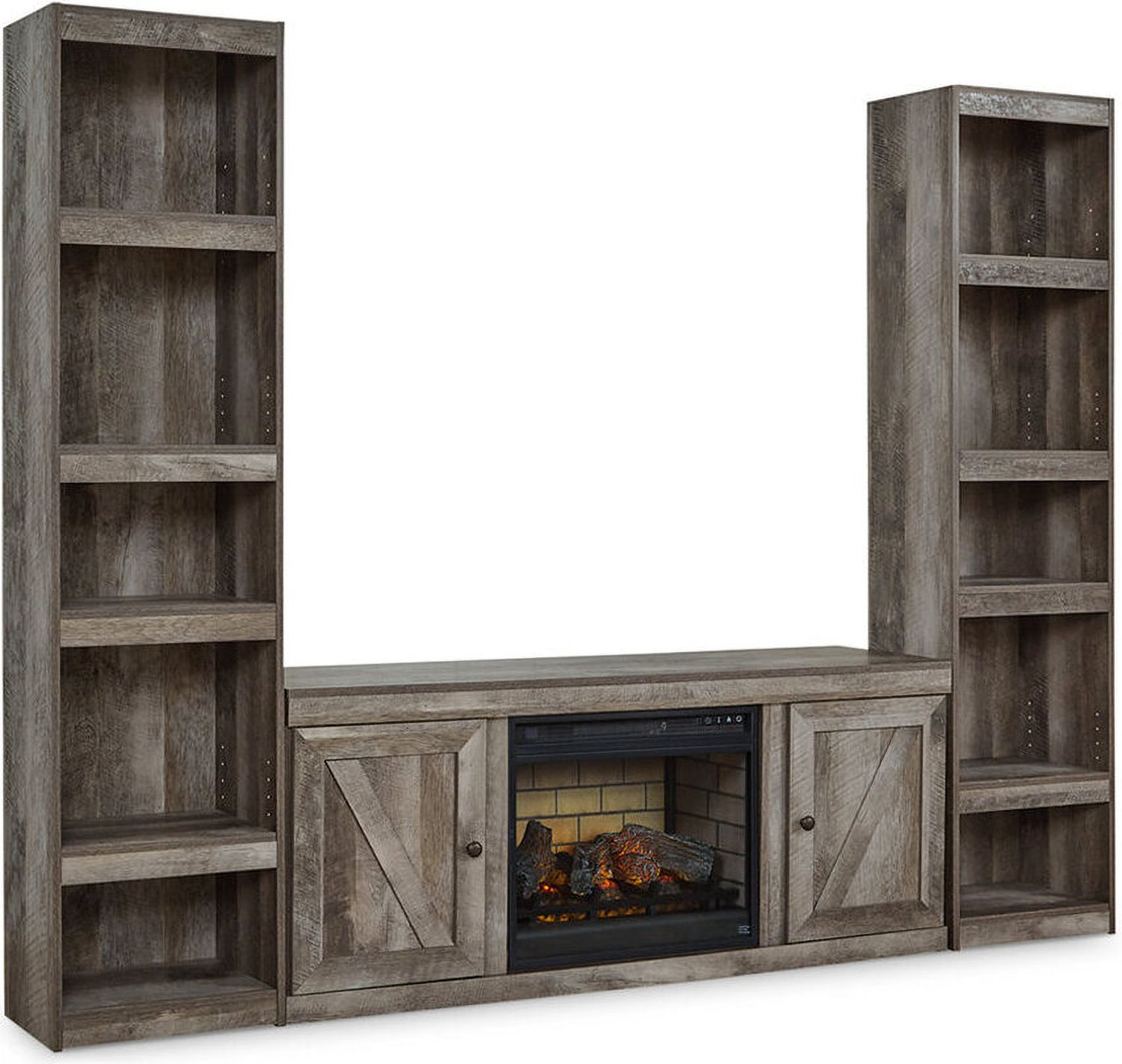 Wynnlow Gray Entertainment Center with Electric Fireplace EW0440W10