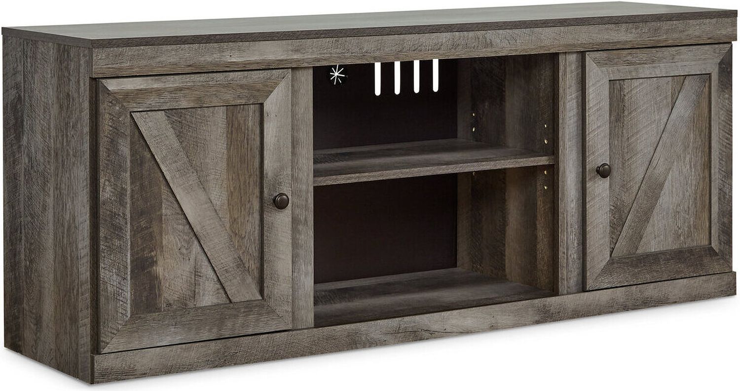 Wynnlow Gray Entertainment Center with Electric Fireplace EW0440W10