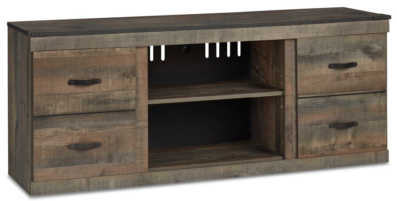 Trinell Brown Lg Tv Stand W/Fireplace Option EW0446268