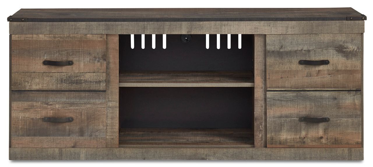 Trinell Brown Lg Tv Stand W/Fireplace Option EW0446268