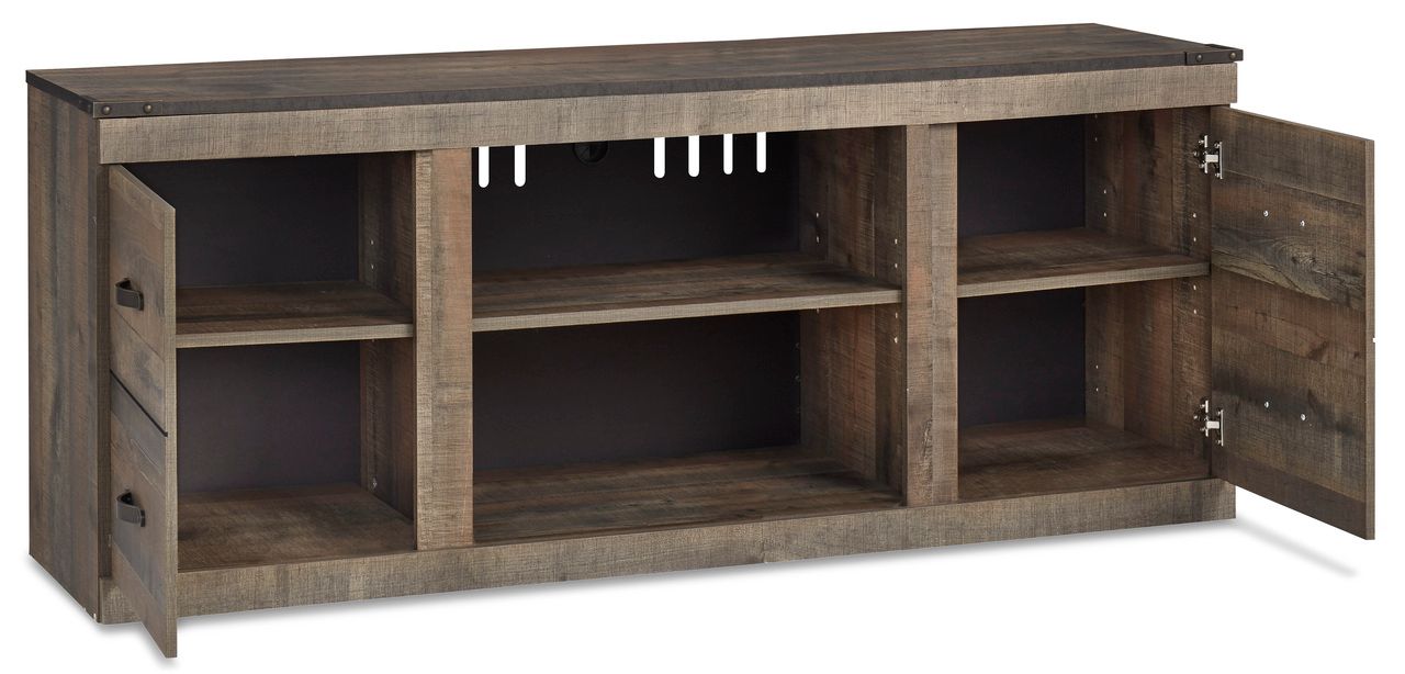 Trinell Brown Lg Tv Stand W/Fireplace Option EW0446268