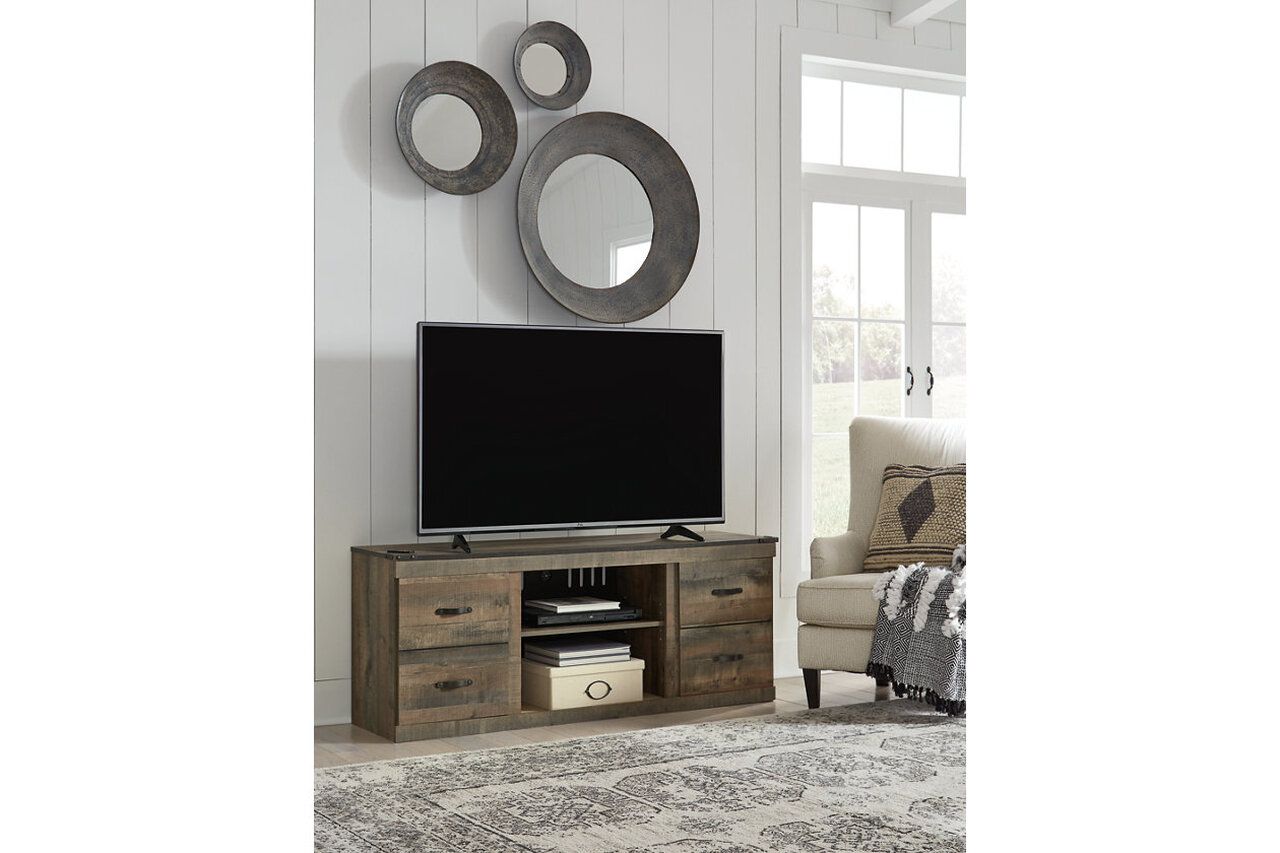 Trinell Rustic Brown 3 Piece Entertainment Center EW0446W10