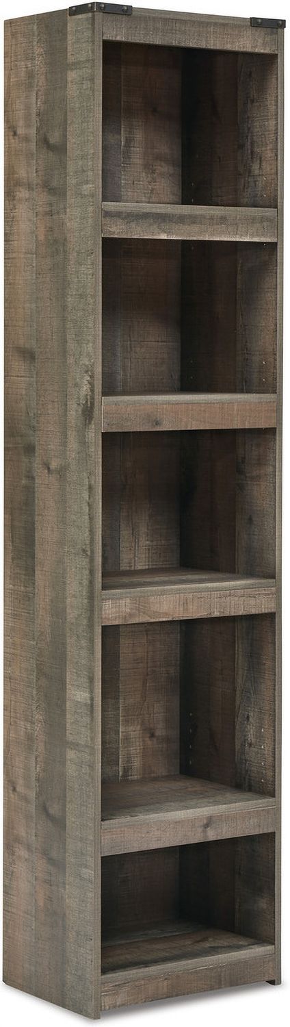 Trinell Rustic Brown 3 Piece Entertainment Center with Electric Fireplace EW0446W11