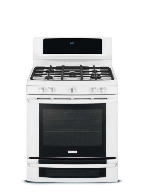 30" Dual-Fuel Freestanding Range with Wave-Touch Controls EW30DF65GW