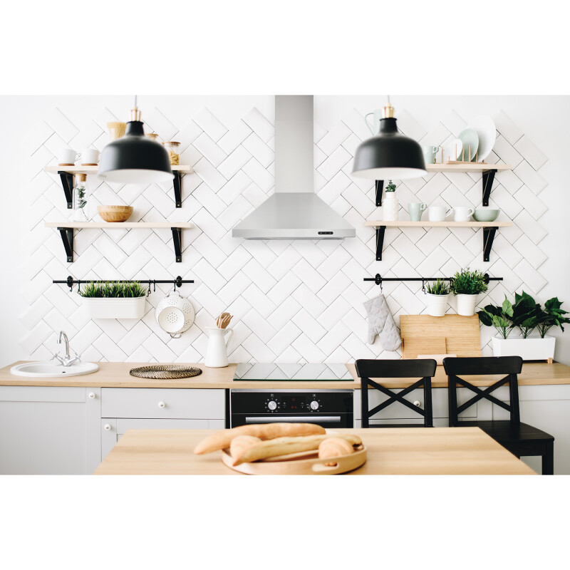 Elite EW48 Series 24-Inch Pyramidal Chimney Range Hood, 460 Max Blower CFM view 3