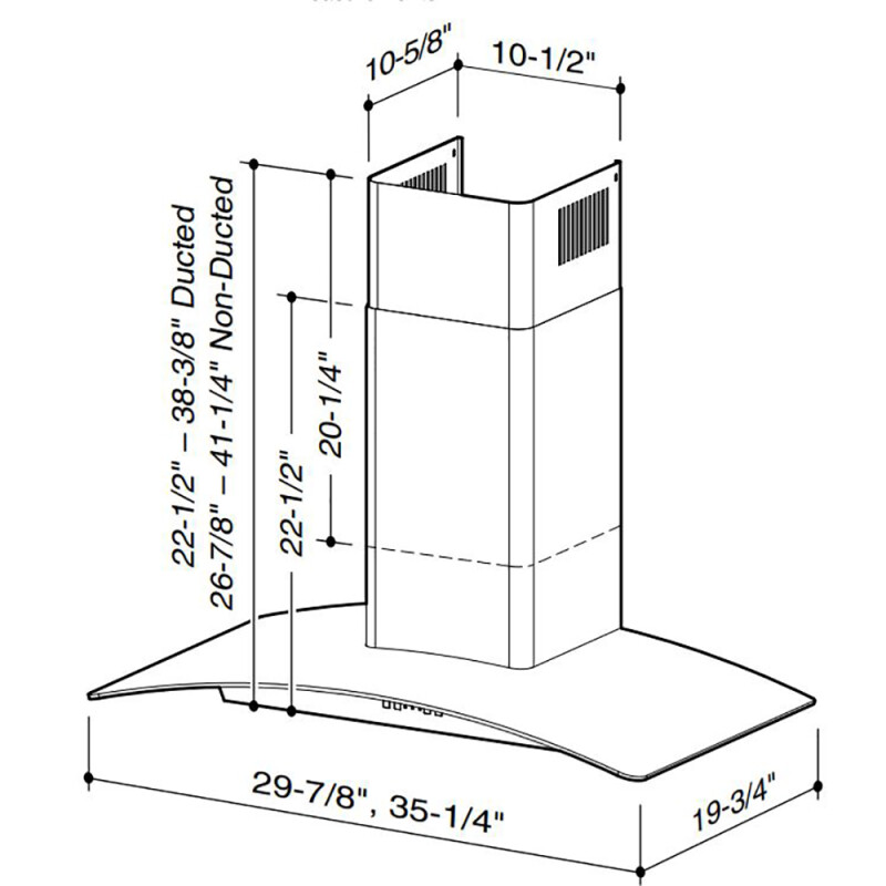 Elite 30-Inch Wall-Mount Range Hood, 650 Max Blower CFM view 3