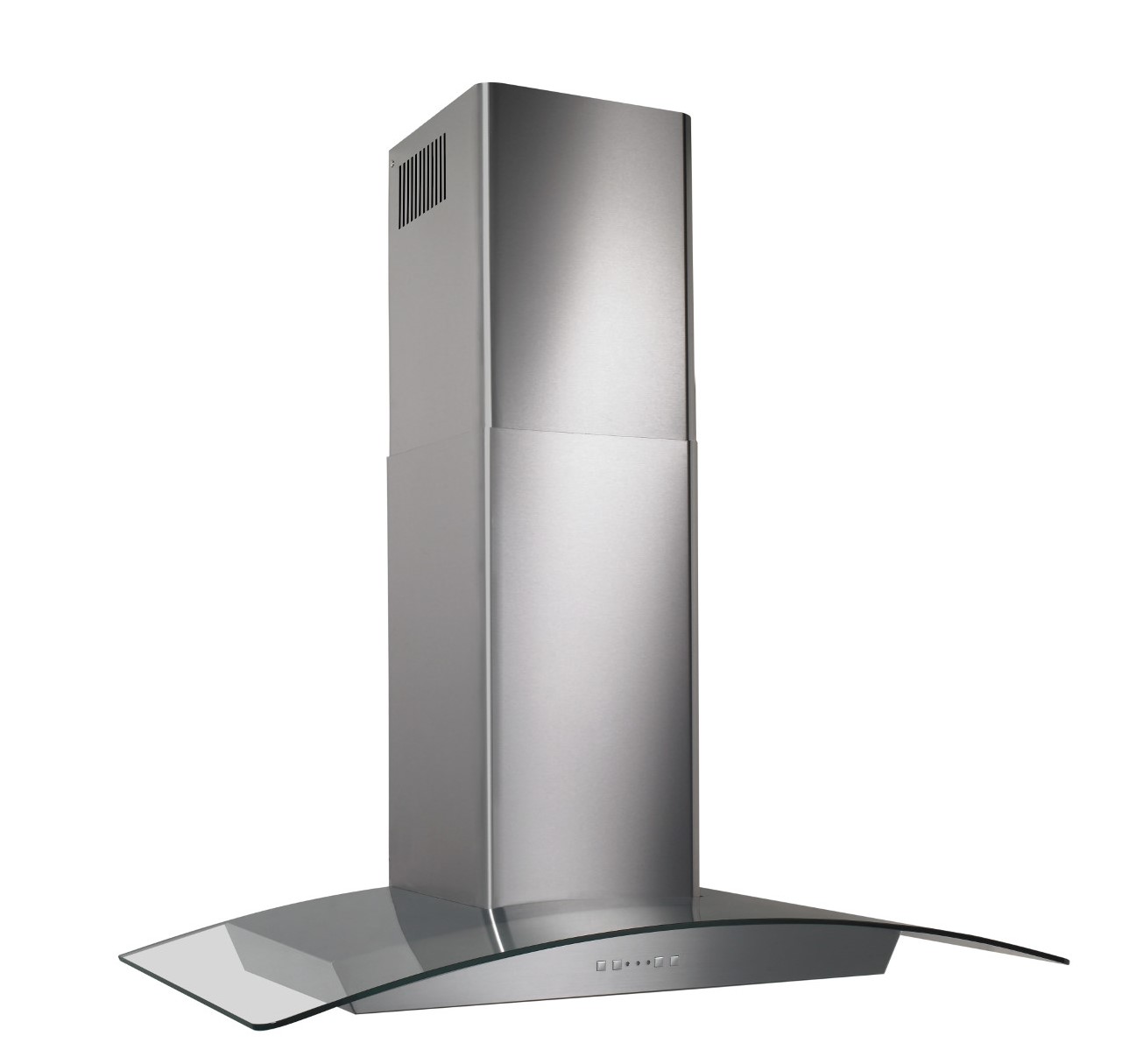 36-Inch Curved Glass Canopy Wall-Mount Range Hood w/ Heat Sentry, 500 CFM EW5636SS