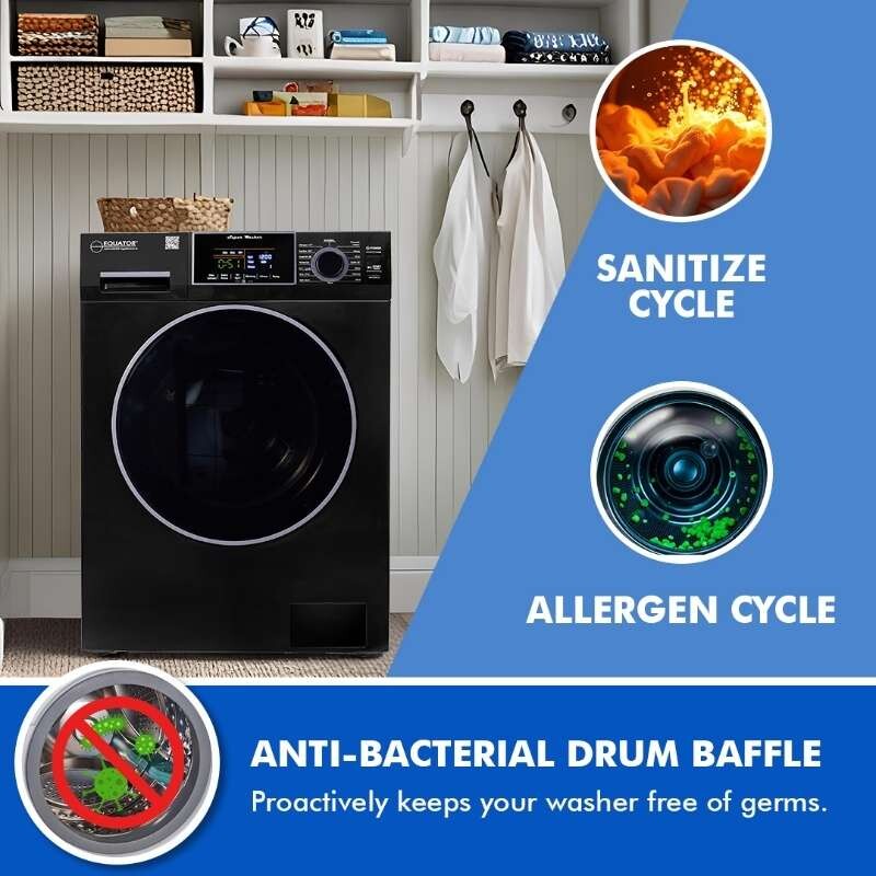 1.6 cu.ft./15 lbs 110V Frontload Washer 15 programs + Pet Cycle EW826B