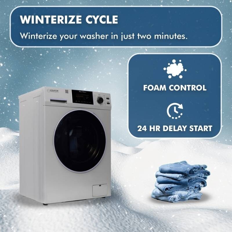 1.6 cu.ft./15 lbs 110V Frontload Washer 15 programs + Pet Cycle EW826S