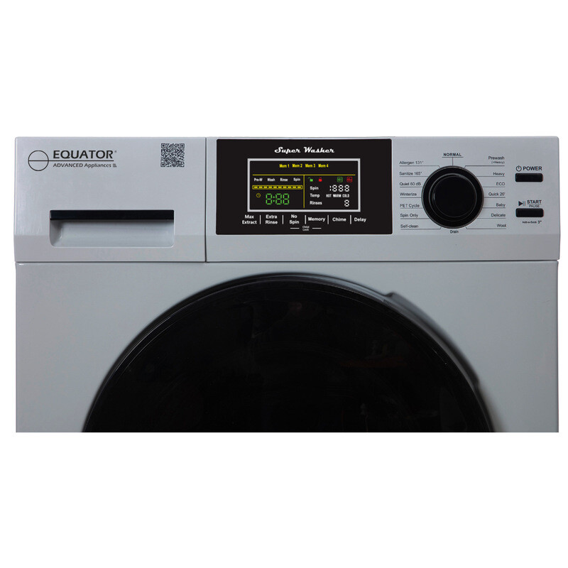 1.6 cu.ft./15 lbs 110V Frontload Washer 15 programs + Pet Cycle EW826S