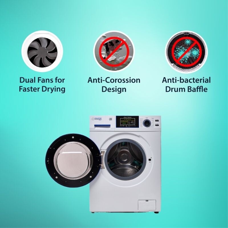 Marine Washer RUST PROOF 1.62 cf/15 lbs. 1400 RPM Salt Wash Sanitize 110V EW828