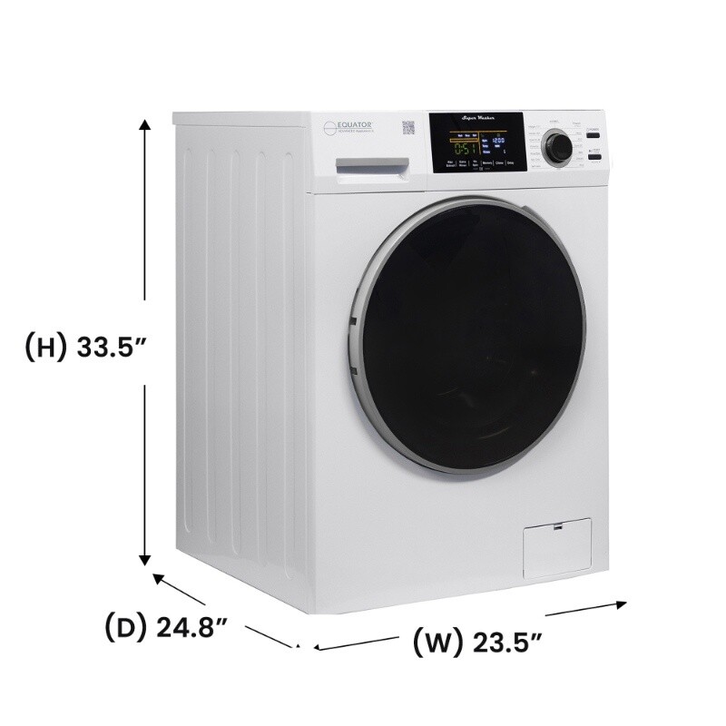 Super Washer 1.9cf/18lbs PET CYCLE Sani Allergen 1400RPM 110V EW835P