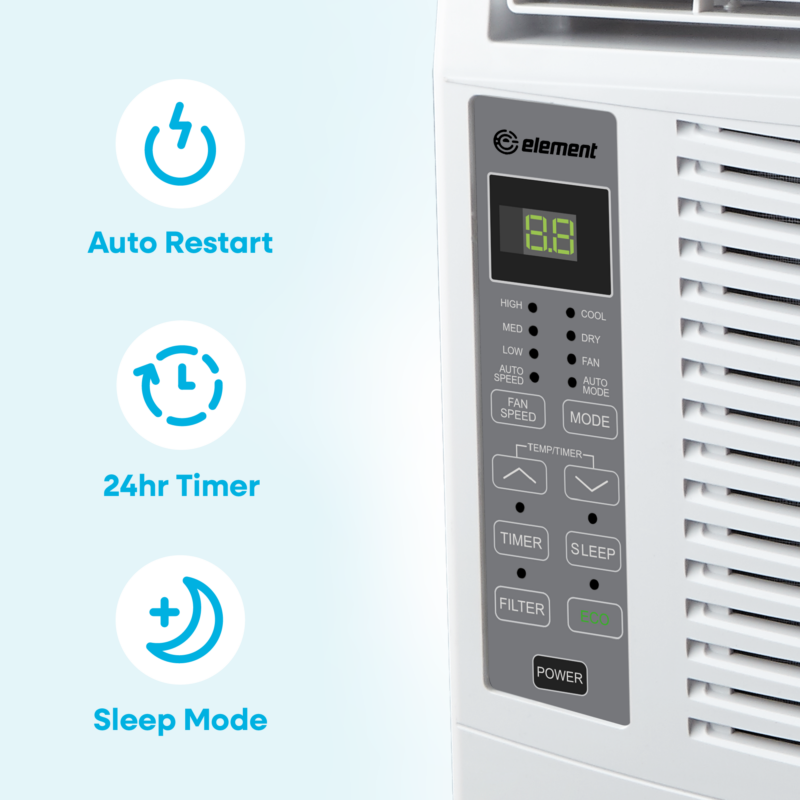 6,000 BTU Window Air Conditioner – White (EWR06E) EWR06E