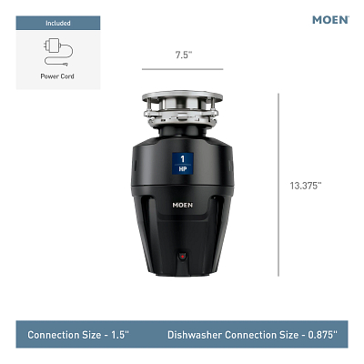 EX Series 1 horsepower garbage disposal view 5