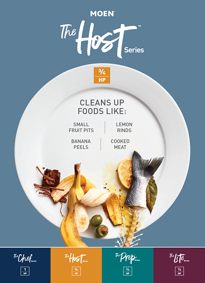 Ex Series Host™ Series 3/4 Horsepower Improved Installation Garbage Disposal view 2