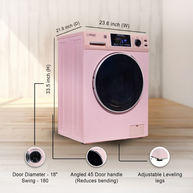 All-in-One 4600 Washer Dryer VENTLESS/VENTED PET Cycle 1.62cf/15lbs 110V EZ4600