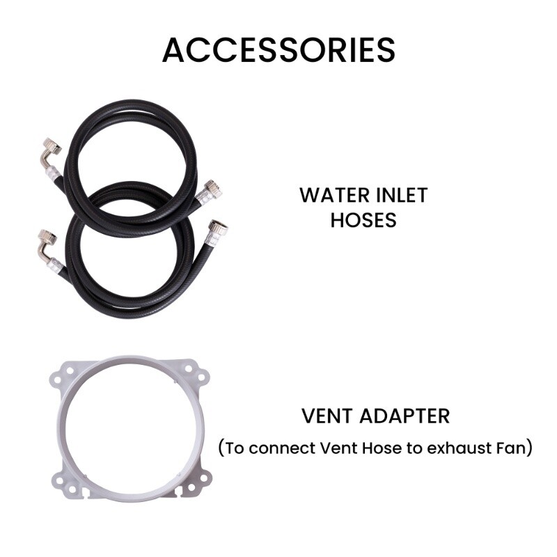 All-in-One 4600 Washer Dryer VENTLESS/VENTED PET Cycle 1.62cf/15lbs 110V EZ4600