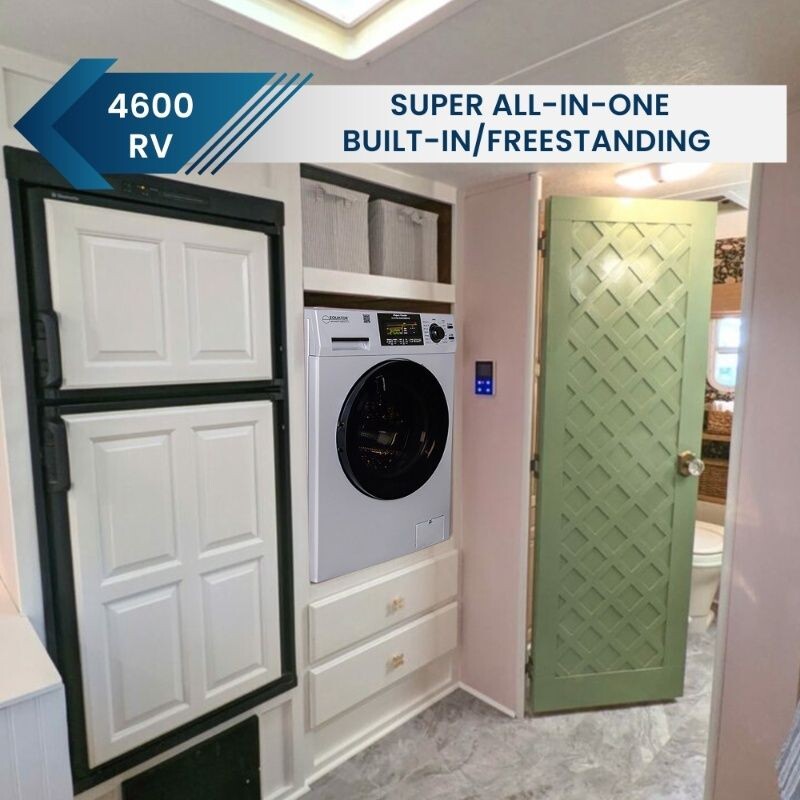 RV Compact 110V Vented/Ventless 15 lbs Sani Combo Washer Dryer Winterize EZ4600RV
