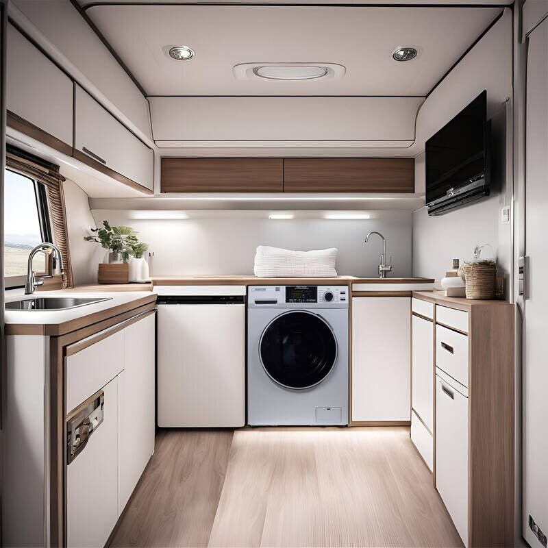 RV Compact 110V Vented/Ventless 15 lbs Sani Combo Washer Dryer Winterize EZ4600RV