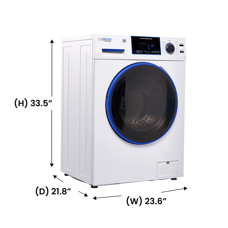 Marine Combo Washer Dryer ANTI CORROSION 1.62 cf/15 lbs 1400 RPM Salt Wash 110V EZ4650CV