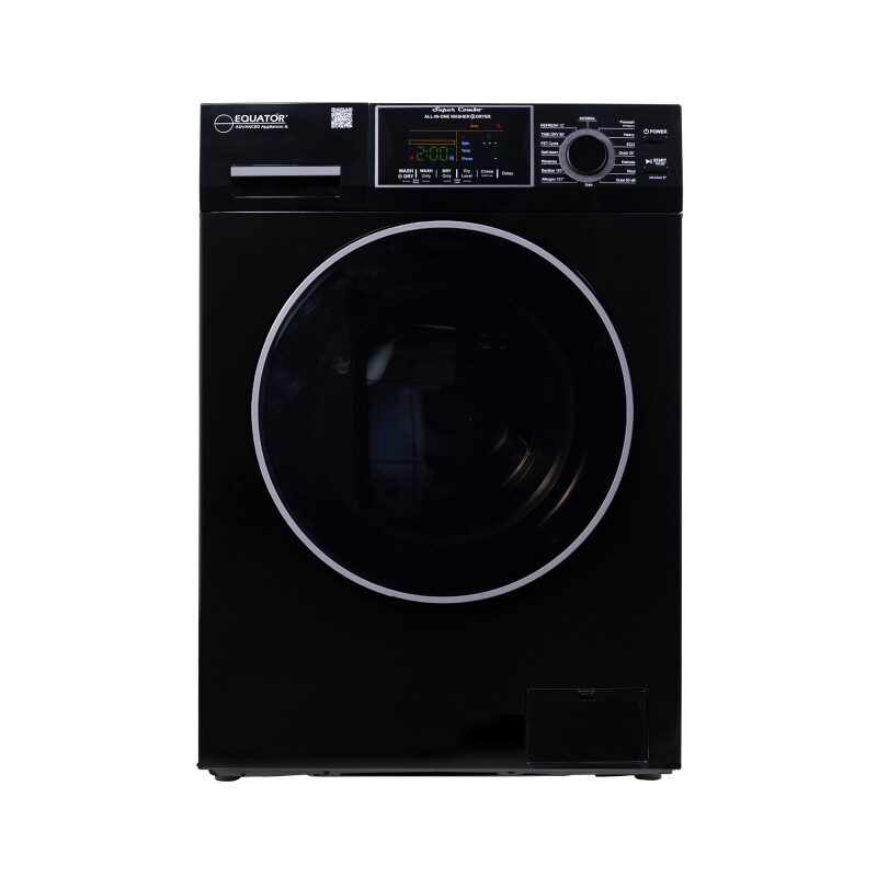 All-in-one 4700 Washer Dryer Ventless FULLY BUILTIN 0-CLEARANCE 1.62cf/15lbs 110V 1400RPM EZ4700CBLACK