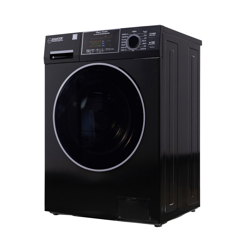 All-in-one 4700 Washer Dryer Ventless FULLY BUILTIN 0-CLEARANCE 1.62cf/15lbs 110V 1400RPM EZ4700CBLACK