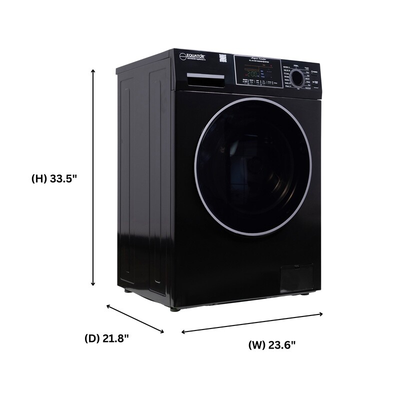 All-in-one 4700 Washer Dryer Ventless FULLY BUILTIN 0-CLEARANCE 1.62cf/15lbs 110V 1400RPM EZ4700CBLACK