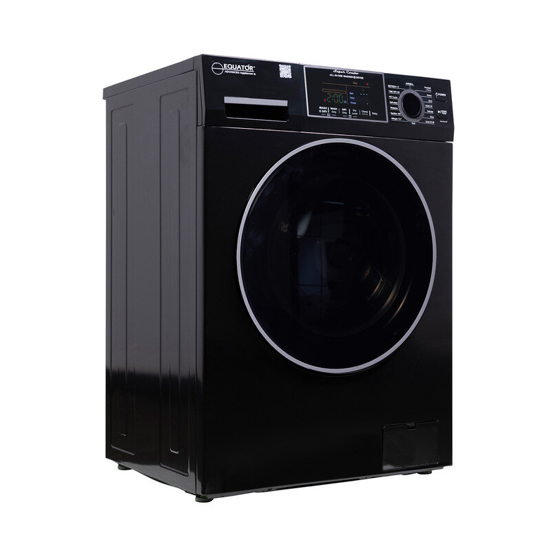 All-in-one 4700 Washer Dryer Ventless FULLY BUILTIN 0-CLEARANCE 1.62cf/15lbs 110V 1400RPM EZ4700CBLACK