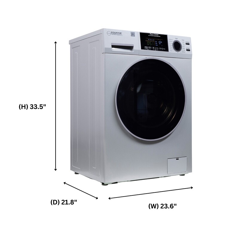 All-in-one 4700 Washer Dryer Ventless FULLY BUILTIN 0-CLEARANCE 1.62cf/15lbs 110V 1400RPM EZ4700CSILVER