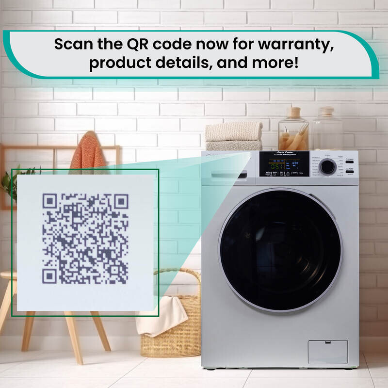 All-in-one 4700 Washer Dryer Ventless FULLY BUILTIN 0-CLEARANCE 1.62cf/15lbs 110V 1400RPM EZ4700CSILVER