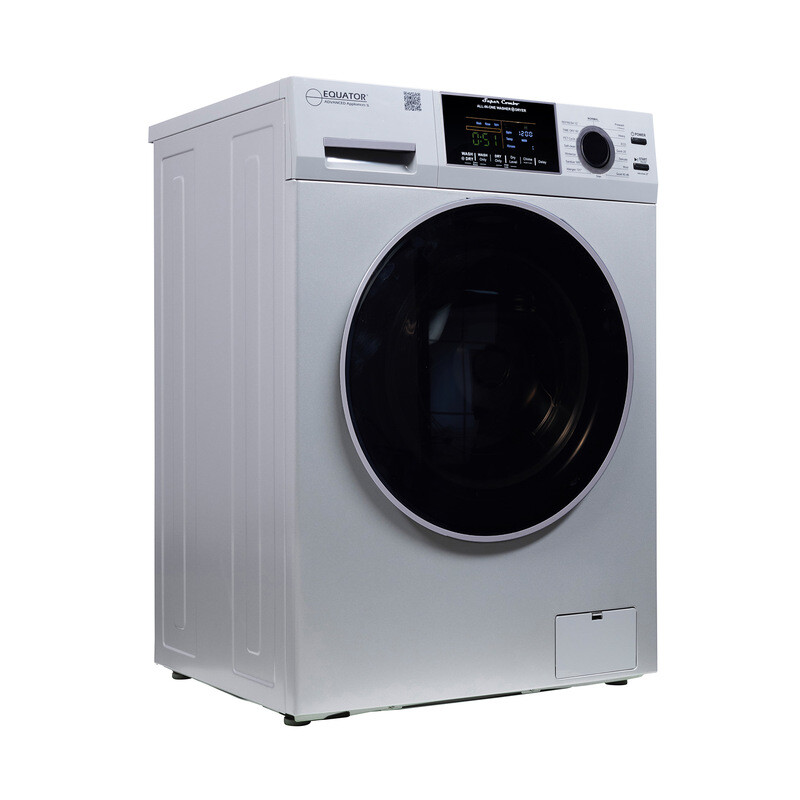 All-in-one 4700 Washer Dryer Ventless FULLY BUILTIN 0-CLEARANCE 1.62cf/15lbs 110V 1400RPM EZ4700CSILVER