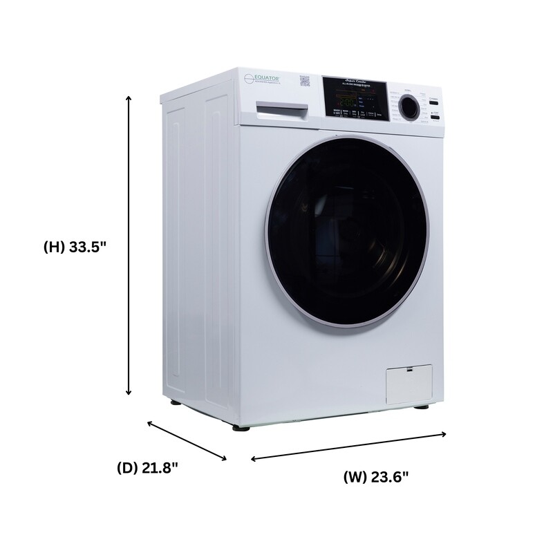 All-in-one 4700 Washer Dryer Ventless FULLY BUILTIN 0-CLEARANCE 1.62cf/15lbs 110V 1400RPM EZ4700CWHITE