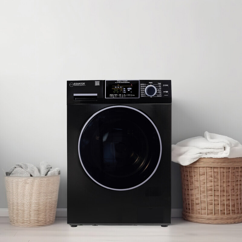 All-in-One 4800 Washer Dryer VENTED-DRY 30% FASTER than Condense 15lb 110V EZ4800VBLACK