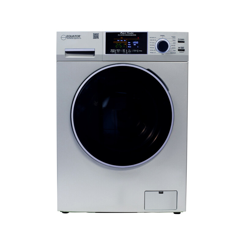 All-in-One 4800 Washer Dryer VENTED-DRY 30% FASTER than Condense 15lb 110V EZ4800VSILVER