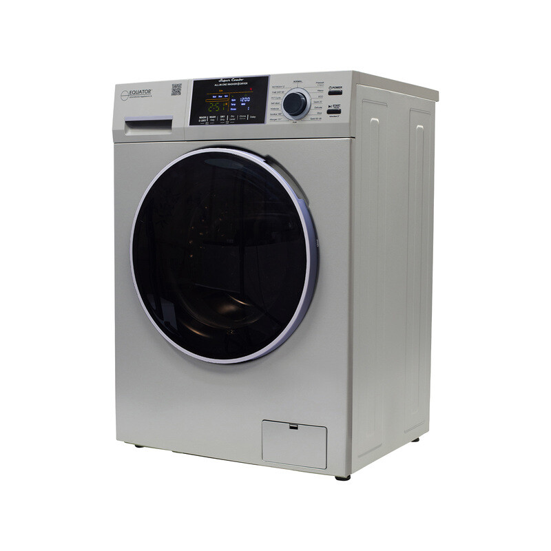 All-in-One 4800 Washer Dryer VENTED-DRY 30% FASTER than Condense 15lb 110V EZ4800VSILVER