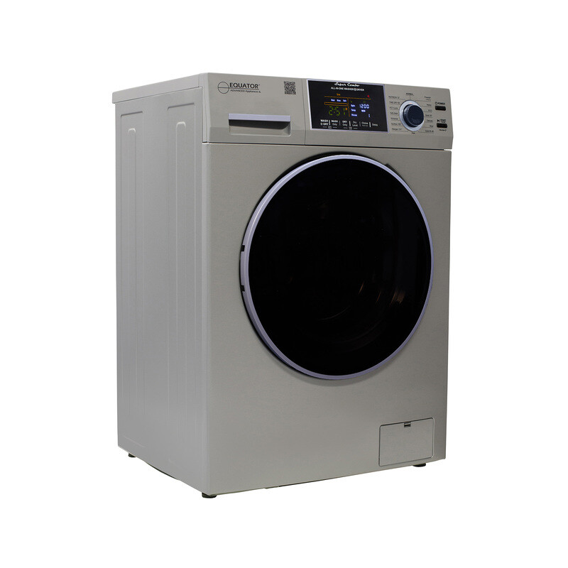 All-in-One 4800 Washer Dryer VENTED-DRY 30% FASTER than Condense 15lb 110V EZ4800VSILVER