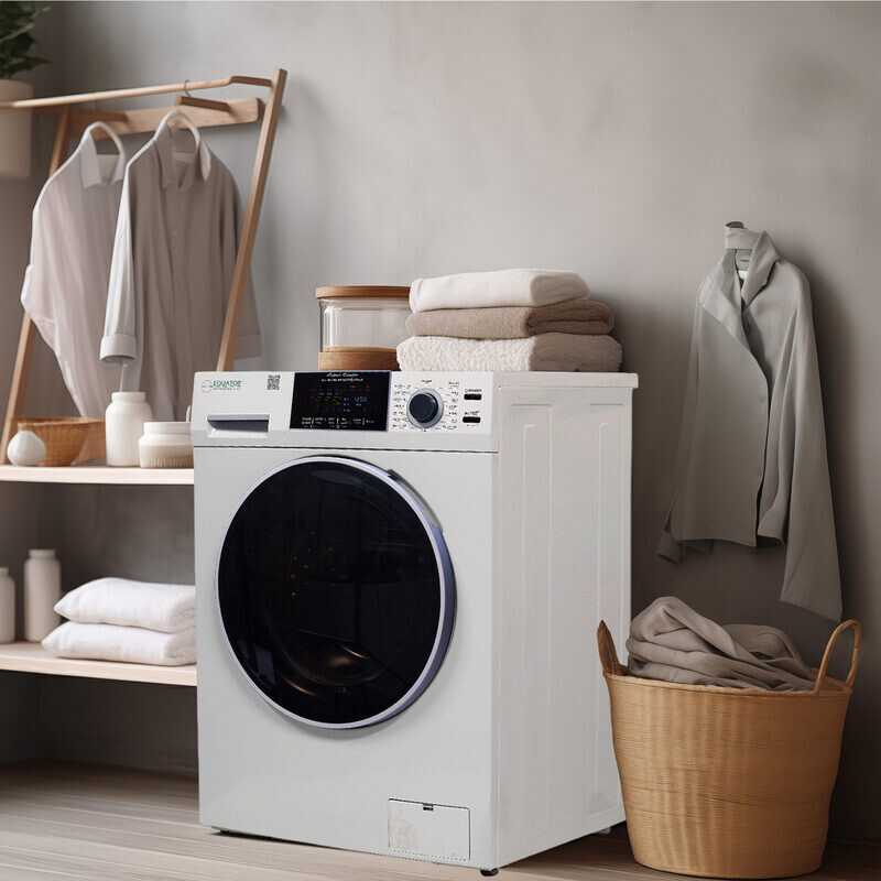 All-in-One 4800 Washer Dryer VENTED-DRY 30% FASTER than Condense 15lb 110V EZ4800VWHITE