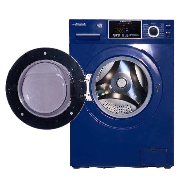 All-In-One CONVERTIBLE 5500 Washer-Dryer 18lb/1.9cf SANITIZE ALLERGEN Cycle 1400RPM EZ5500CVMIDNIGHTBLUE, product image 12 of 19
