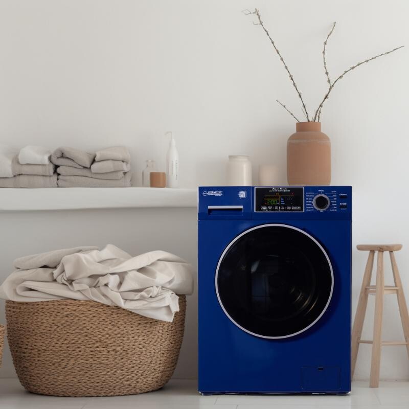 All-In-One CONVERTIBLE 5500 Washer-Dryer 18lb/1.9cf SANITIZE ALLERGEN Cycle 1400RPM EZ5500CVMIDNIGHTBLUE, product image 16 of 19